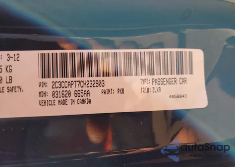 2012 Chrysler 300C Luxury Series from USA, damaged, VIN 2C3CCAPT7CH232903